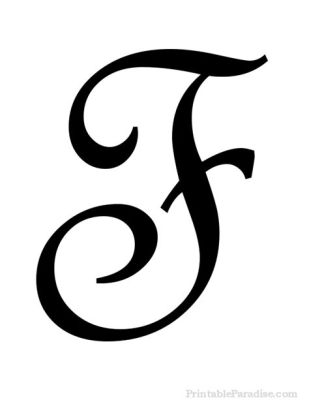 how to write an uppercase F in cursive style – Discovering the Artistic Delight